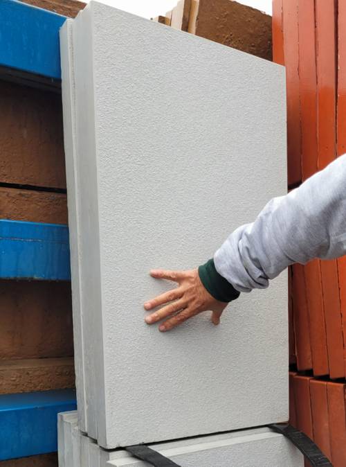 Large precision cast concrete paver. Tight dimensional tolerances.